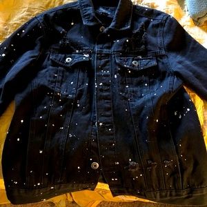 Forever 21 distressed denim jacket